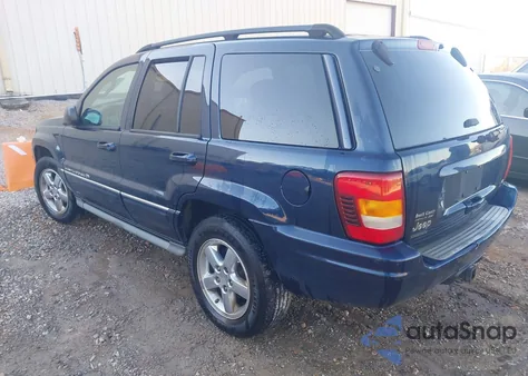 2004 Jeep Grand Cherokee Overland z USA, uszkodzony, nr VIN 1J8GW68J14C370724